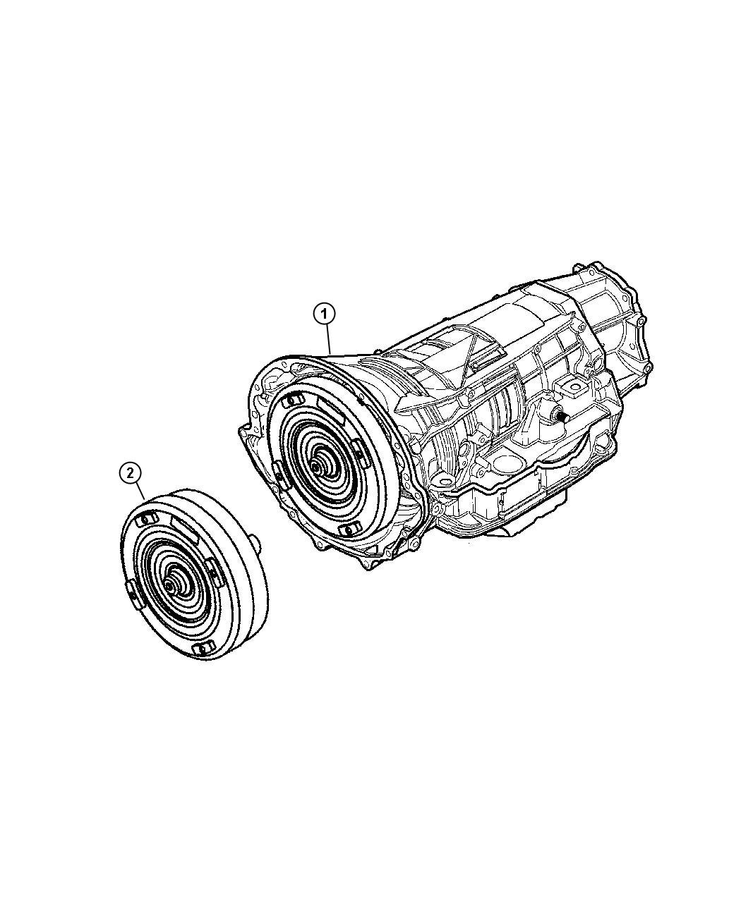 Diagram Assembly, Transmission. for your Dodge