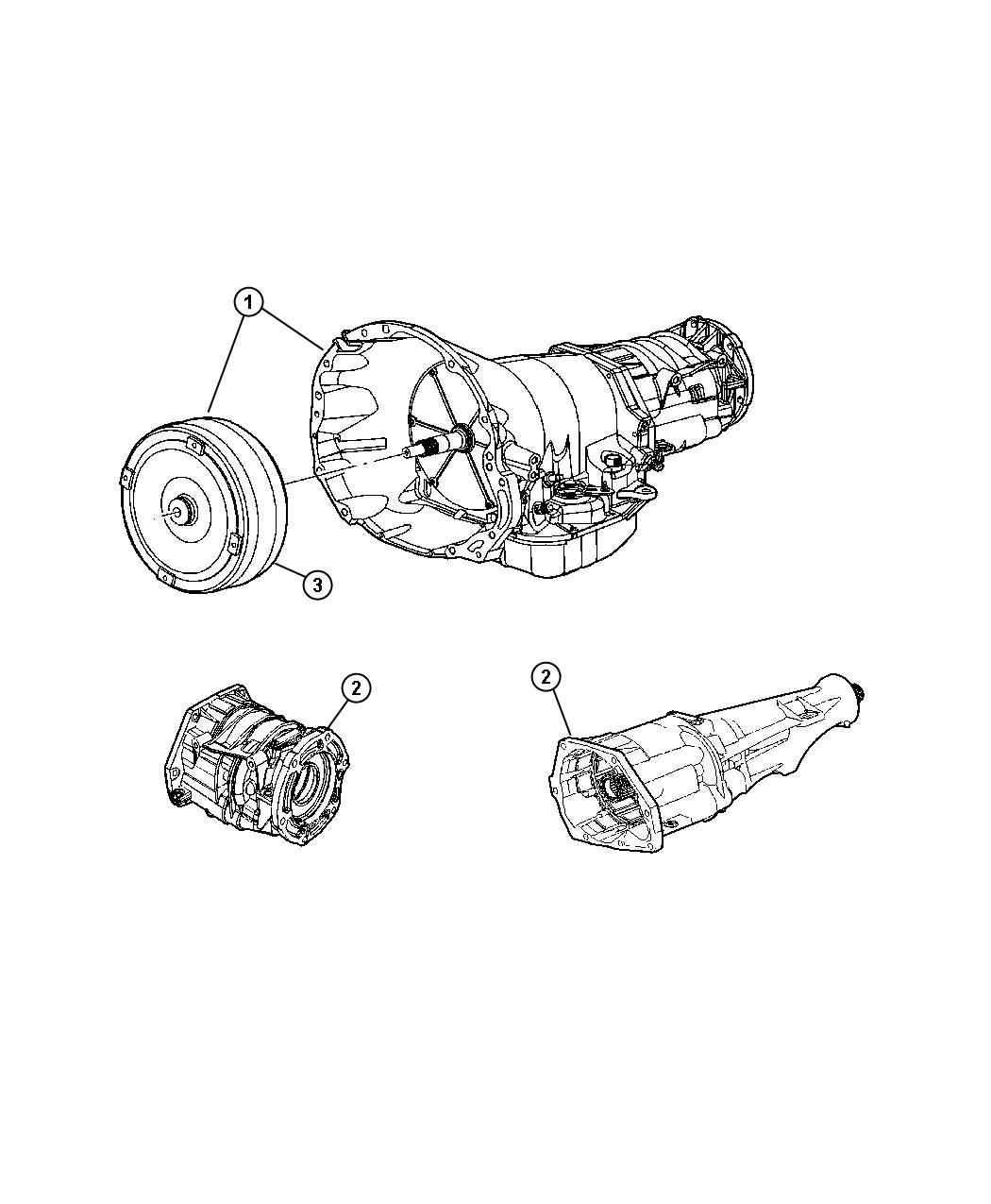 Diagram Assembly, Transmission. for your Dodge Ram 2500  