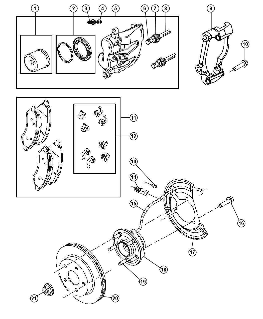 Brakes,Front,DR 1,6 With [[4 Wheel Disc Rr Anti-Lock Brakes,Anti-Lock 4-Wheel Disc Brakes]]. Diagram