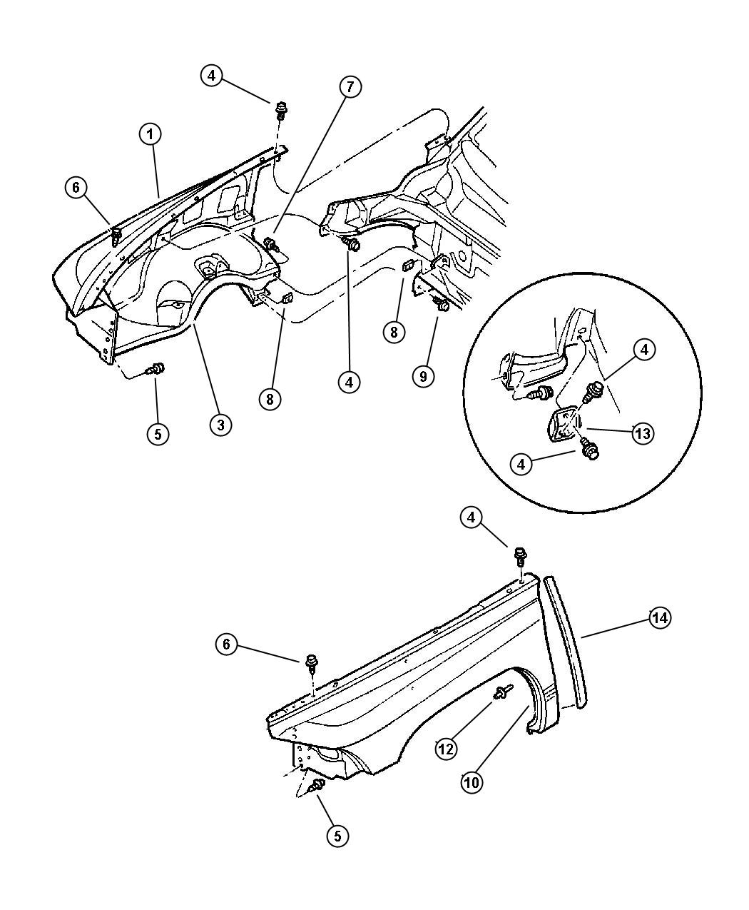 Fender Front. Diagram