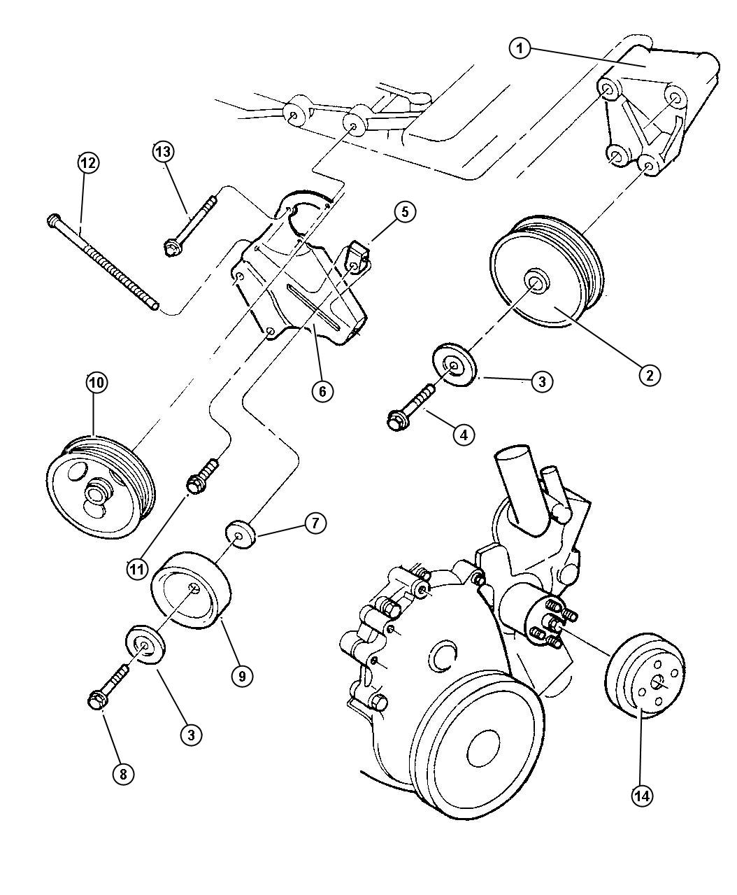 Drive Pulleys. Diagram