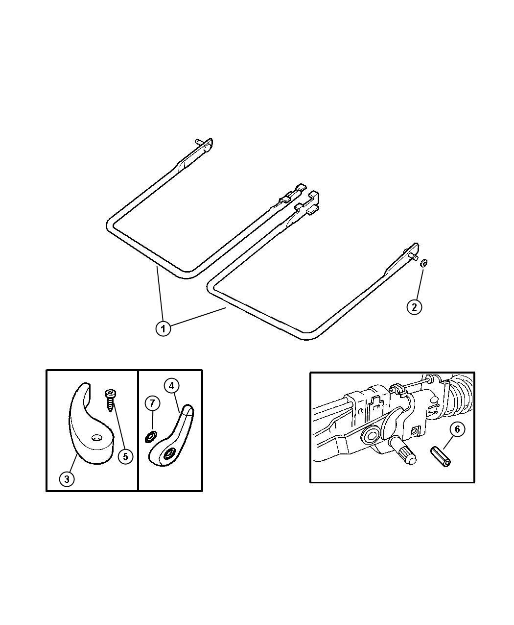 Handles and Attaching Parts. Diagram