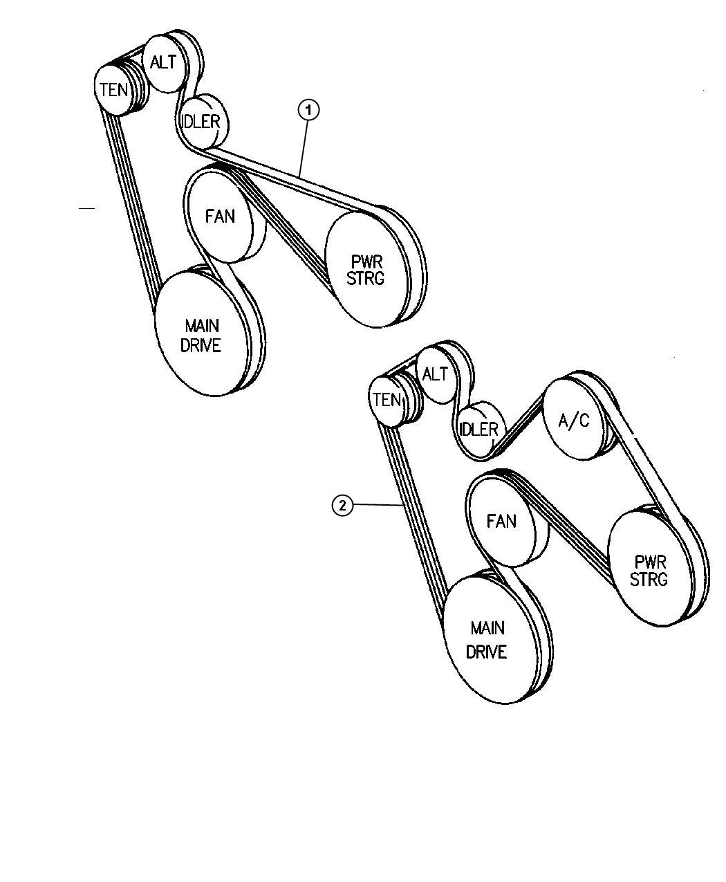 Diagram Drive Belts. for your Chrysler Pacifica  