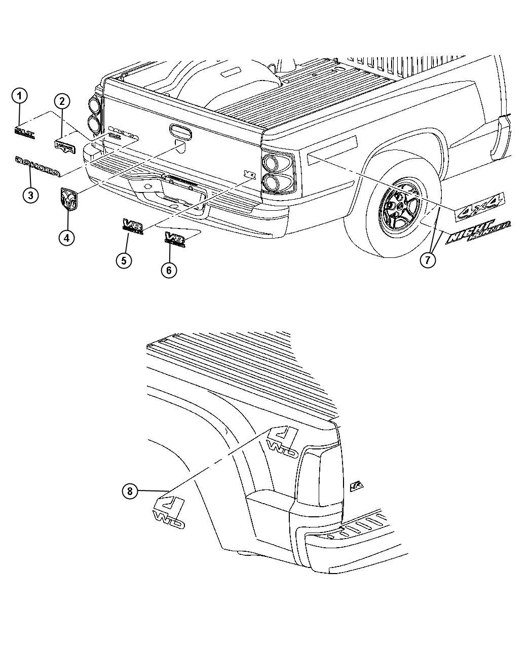 Nameplates and Decals. Diagram