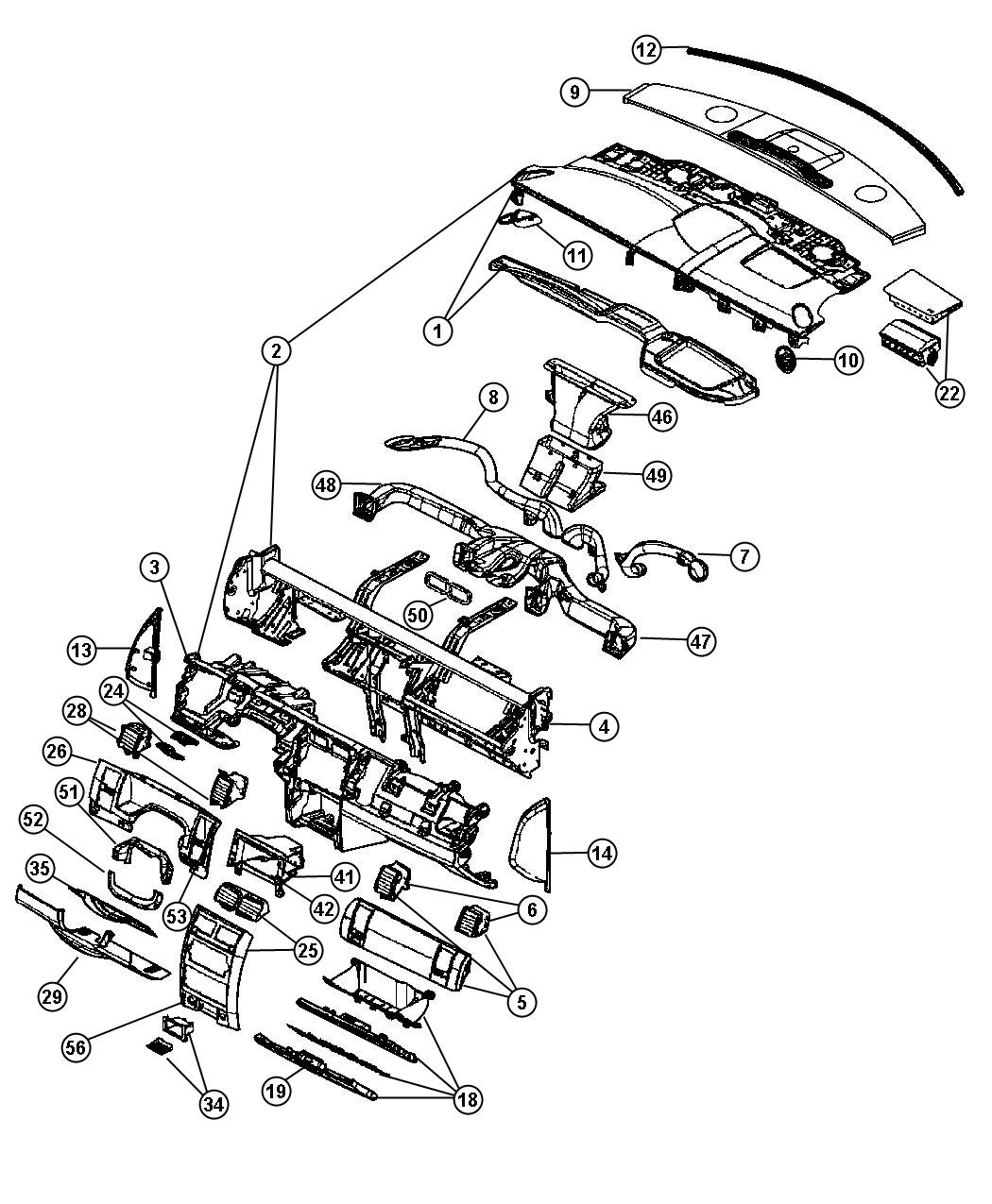 Diagram Instrument Panel. for your Dodge