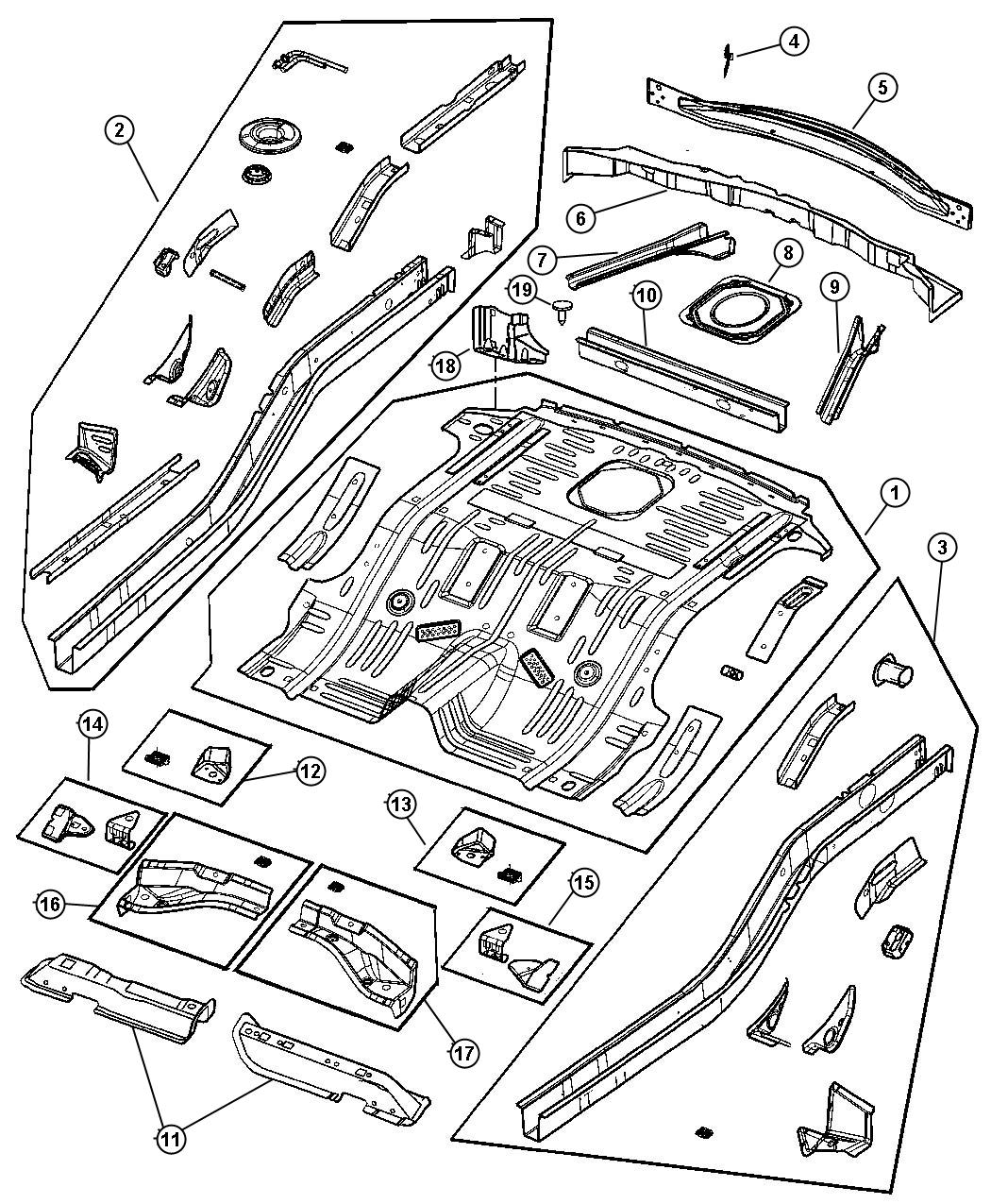 Floor Pan - Rear. Diagram