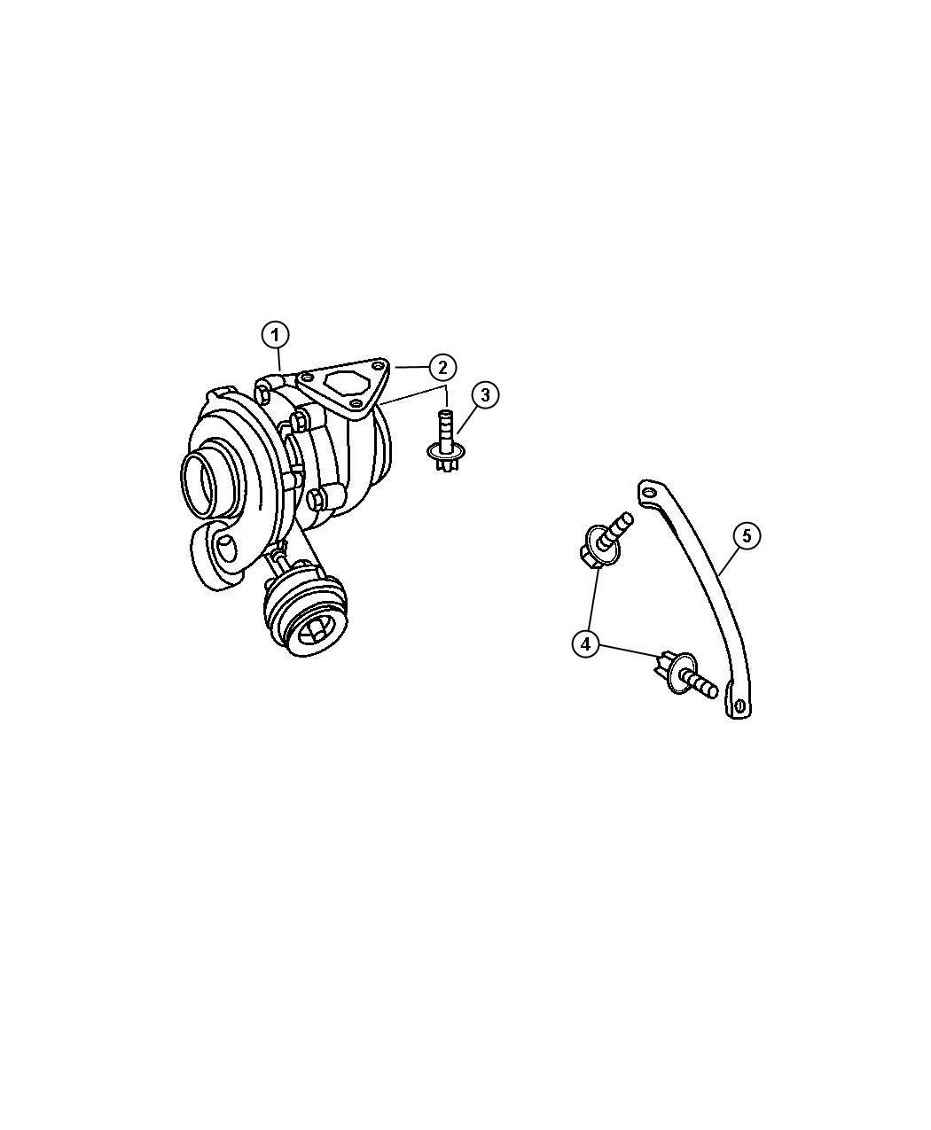 Diagram Turbo Charger. for your 2004 Chrysler 300  M 