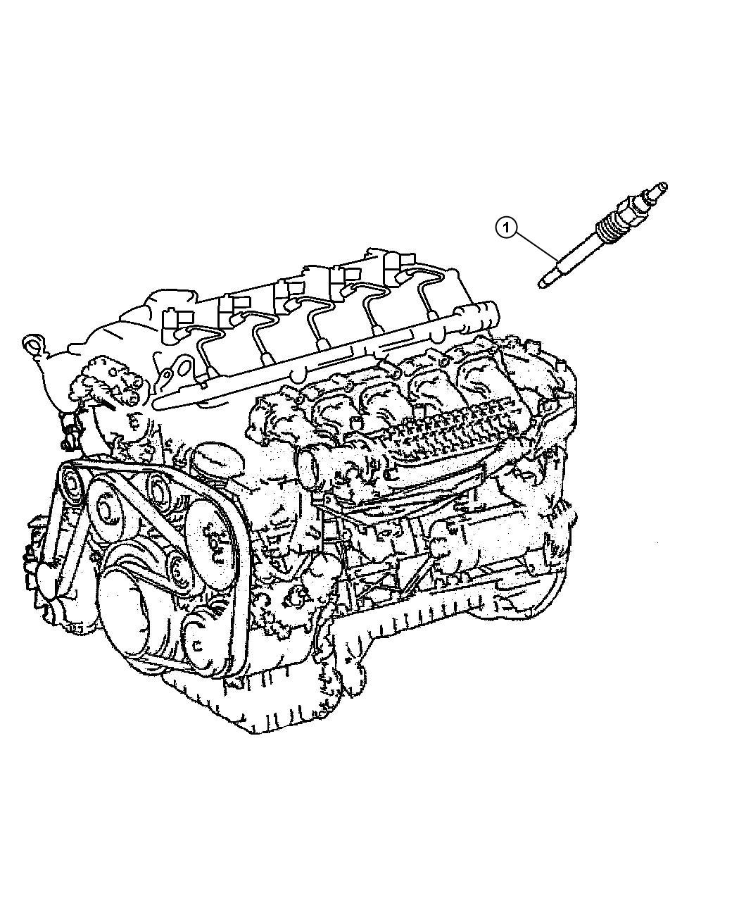 Diagram Glow Plugs. for your 2006 Dodge SPRINTER 2500 SHC WAGON 158"  