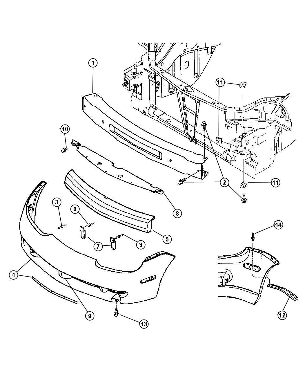 Fascia, Front. Diagram