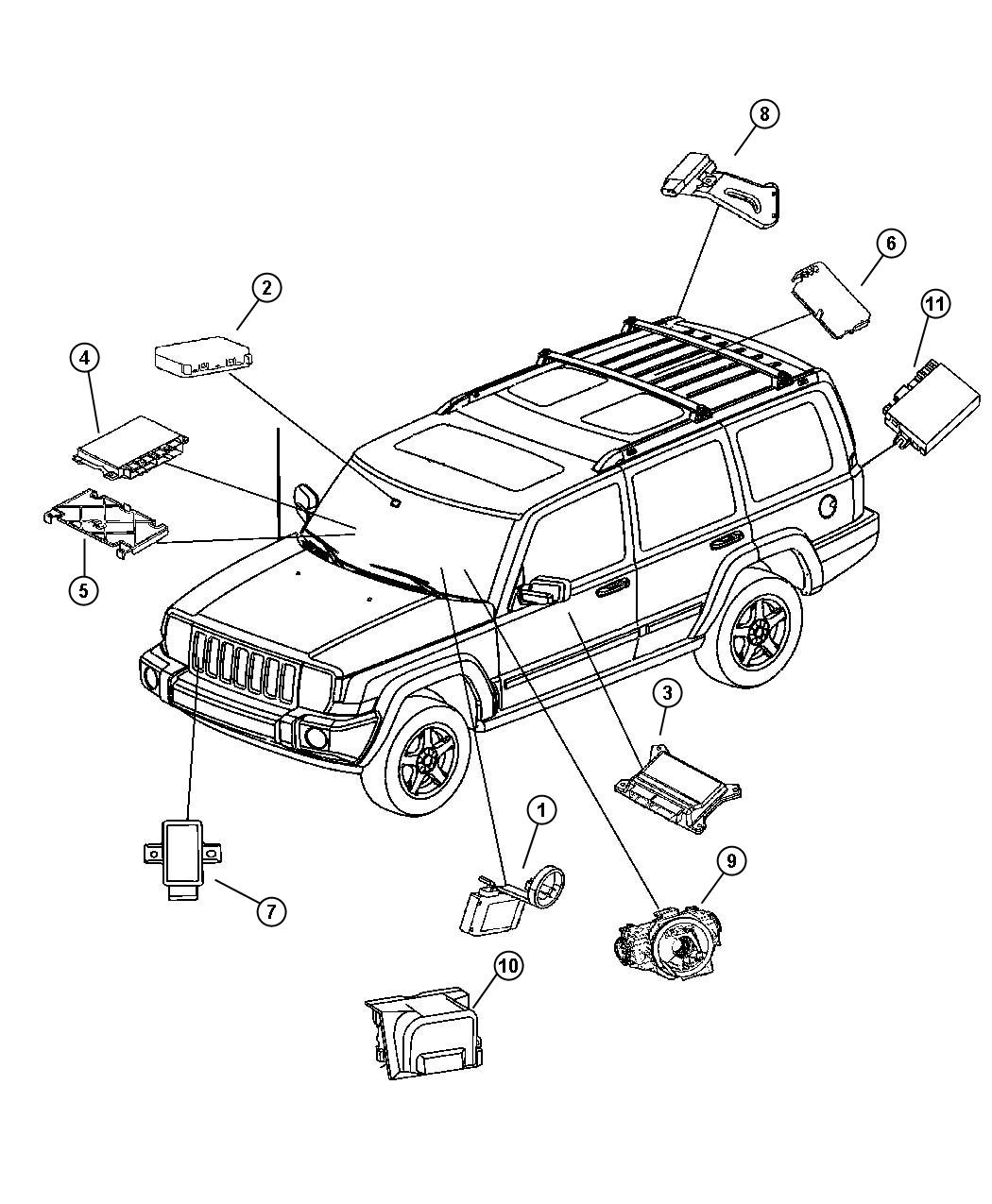 Diagram Modules Body. for your 2008 Chrysler Sebring   