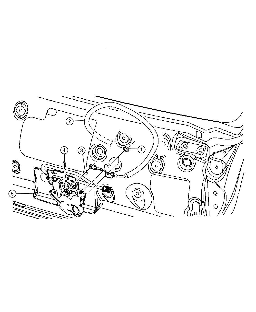 Diagram Liftgate - Cable Assy.. for your 2016 Dodge Charger   