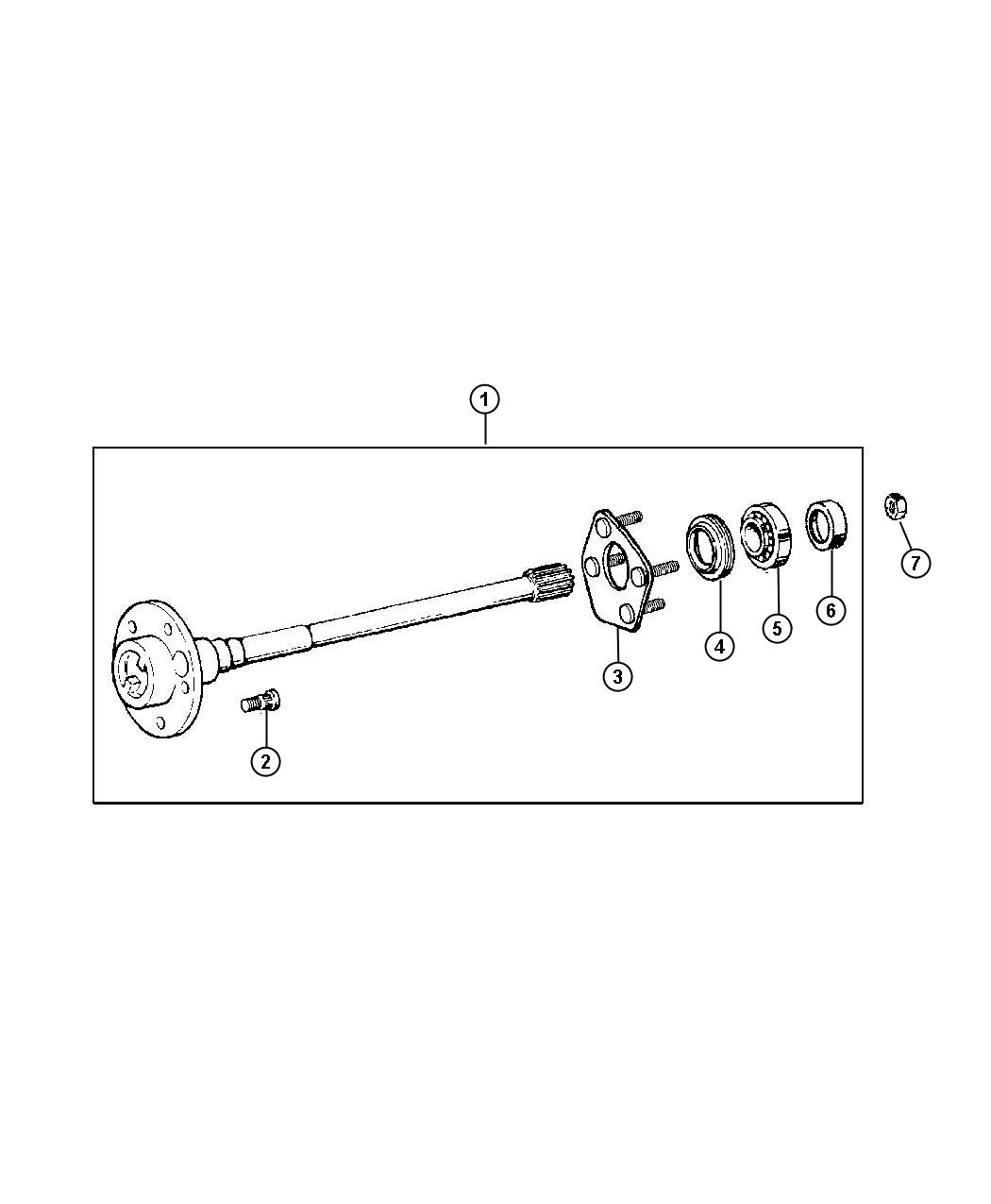 Shaft,Rear Axle,Dana 44. Diagram