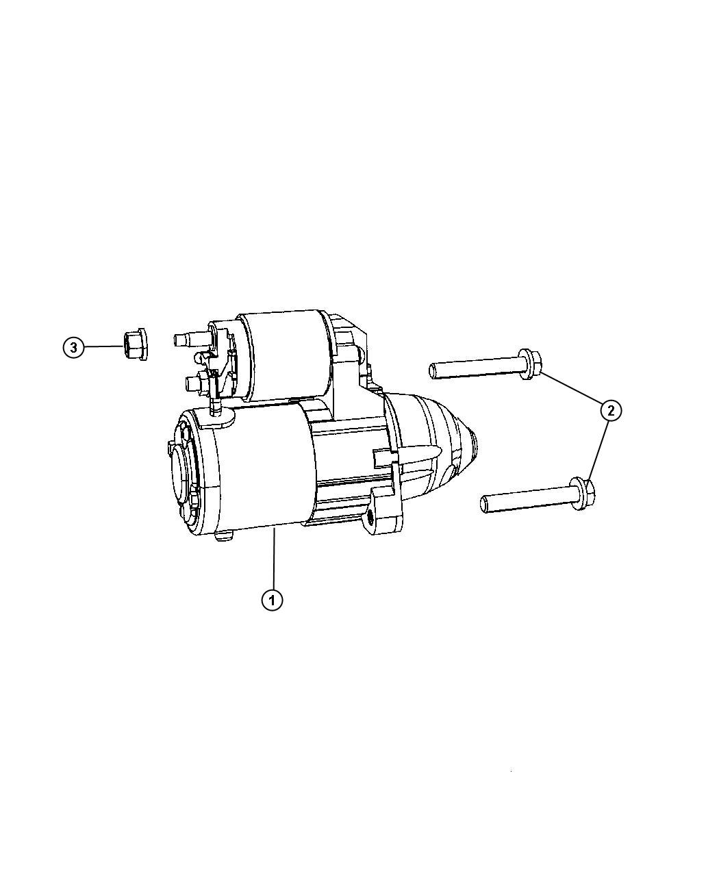 Diagram Starter [[1.8L 1.8L 4 Cyl DOHC 16V Dual VVT Engine,2.0L 2.0L 4 Cyl DOHC 16V Dual VVT Engine,2.4 2.4L 4 Cyl DOHC 16V Dual VVT Engine ]]. for your 2012 Dodge Journey R/T  