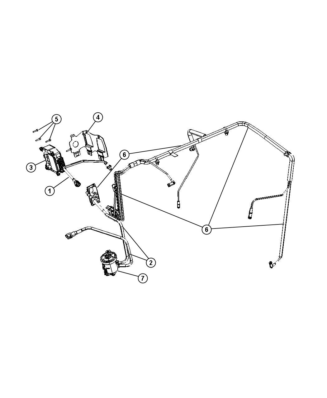 Diagram Emission Control Vacuum Harness All Engines. for your 2023 Jeep Renegade   