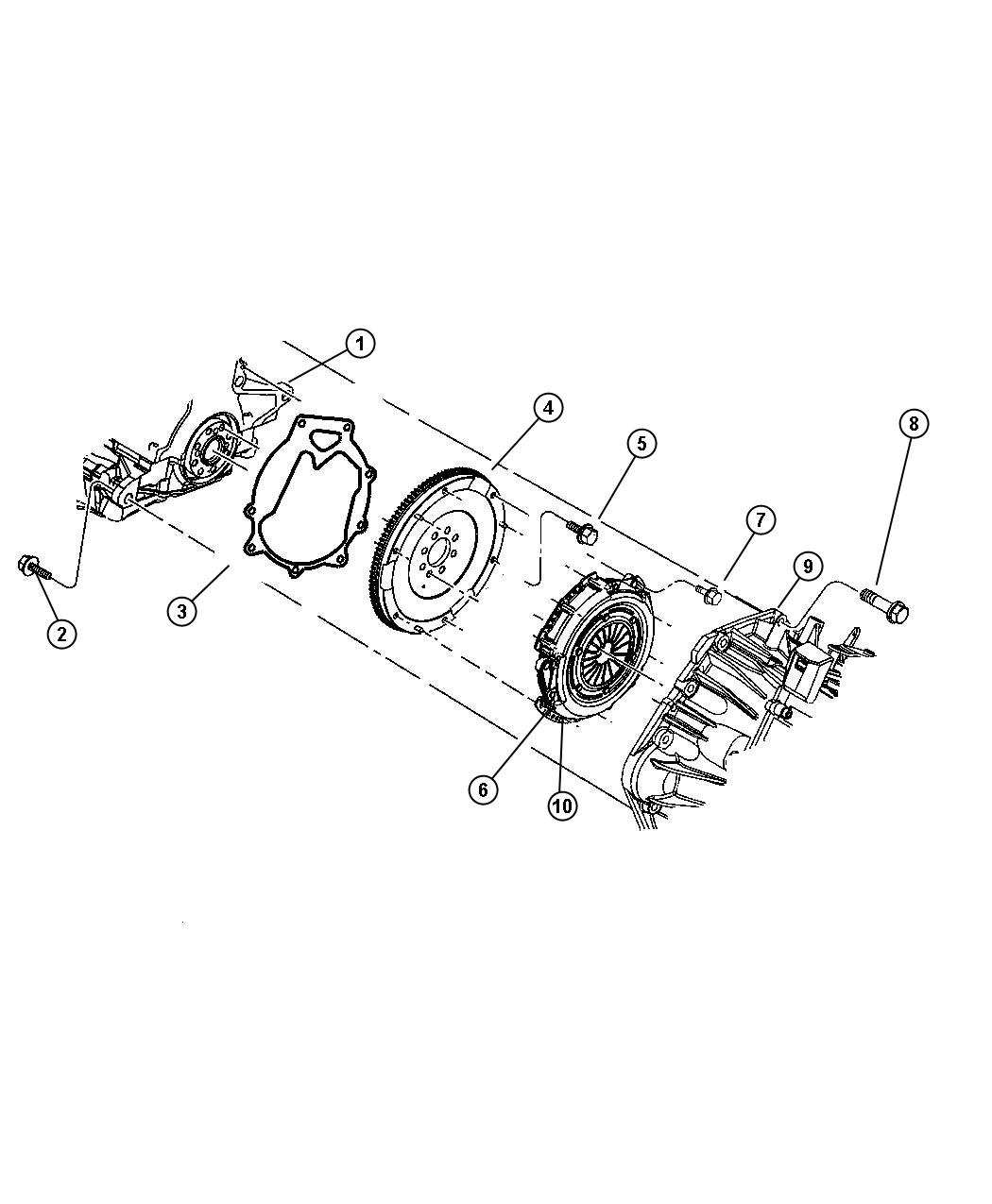 Diagram Clutch. for your Dodge Caliber  