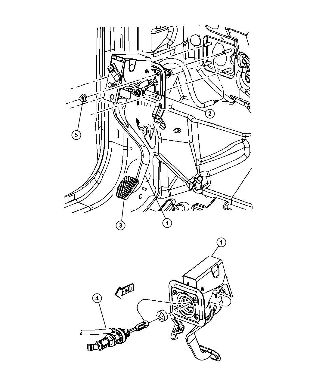 Diagram Clutch Pedal. for your Dodge Caliber  