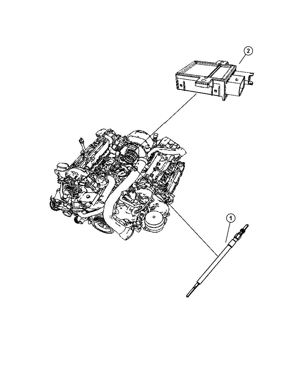 Diagram Glow Plugs. for your Jeep