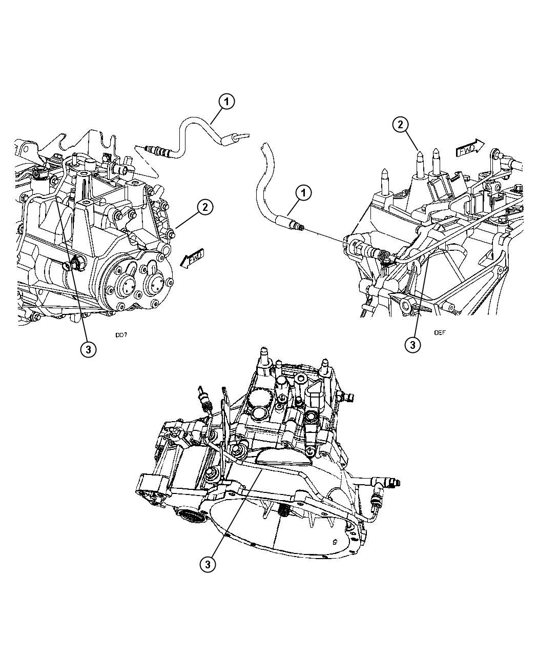 Diagram Clutch Crossover Pipe. for your Dodge Caliber  