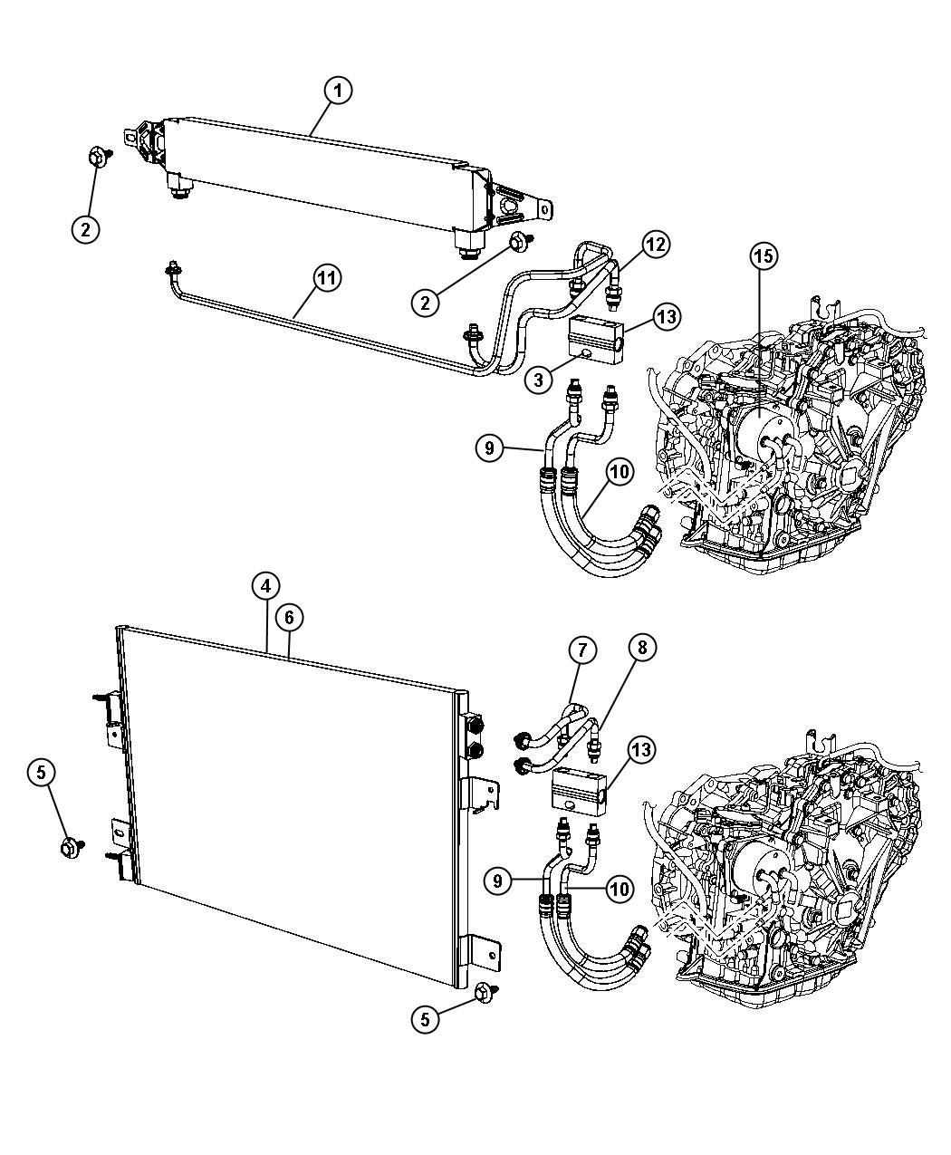 Diagram Lines, Oil Cooler. for your 2004 Chrysler 300  M 