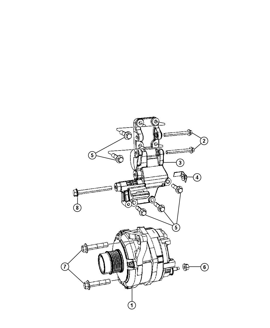 Diagram Alternator. for your 2004 Chrysler 300  M 