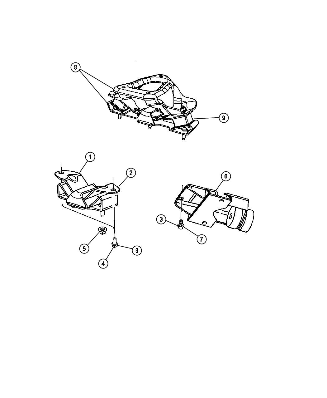 Diagram Transmission Rear. for your 2003 Chrysler 300  M 