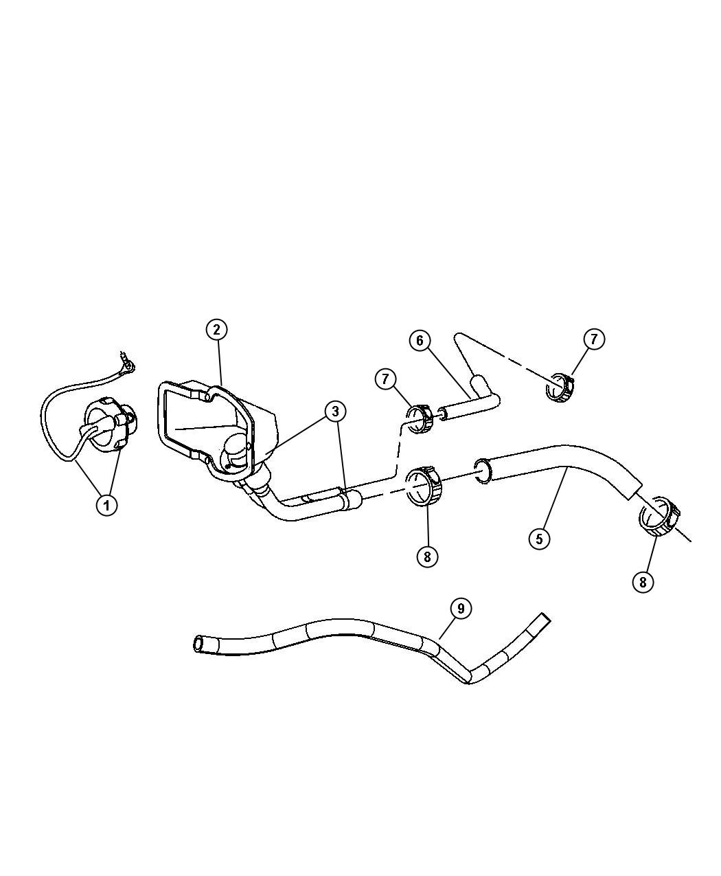 Fuel Filler Tube, 5.7 [5.7L Hemi V8 Engine] 5.9Land 6.7L [ETO]. Diagram