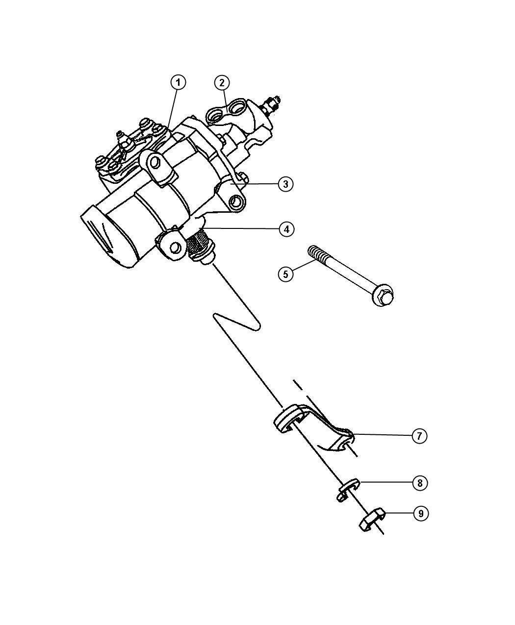 Diagram Gear,Power Steering and Parts, D1,8. for your Dodge Ram 3500  