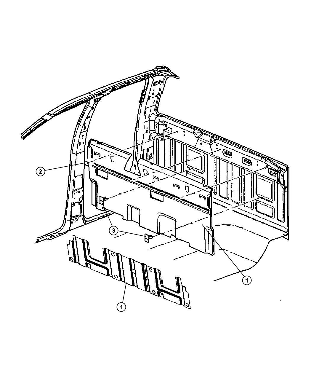 Diagram Quad Cab Back Silencer. for your Dodge