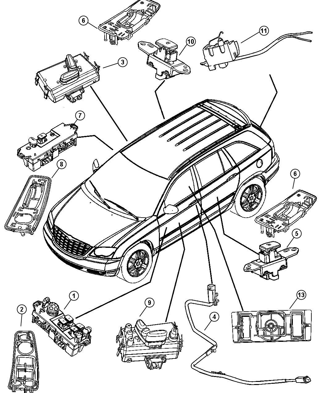 Diagram Switches Body. for your Chrysler