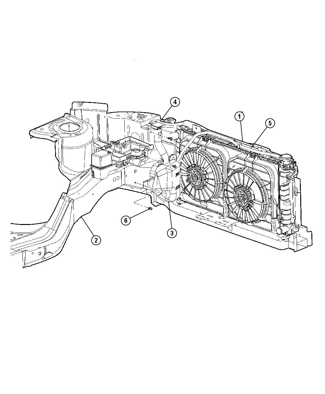 Diagram Coolant Recovery Tank. for your Chrysler 300 M 