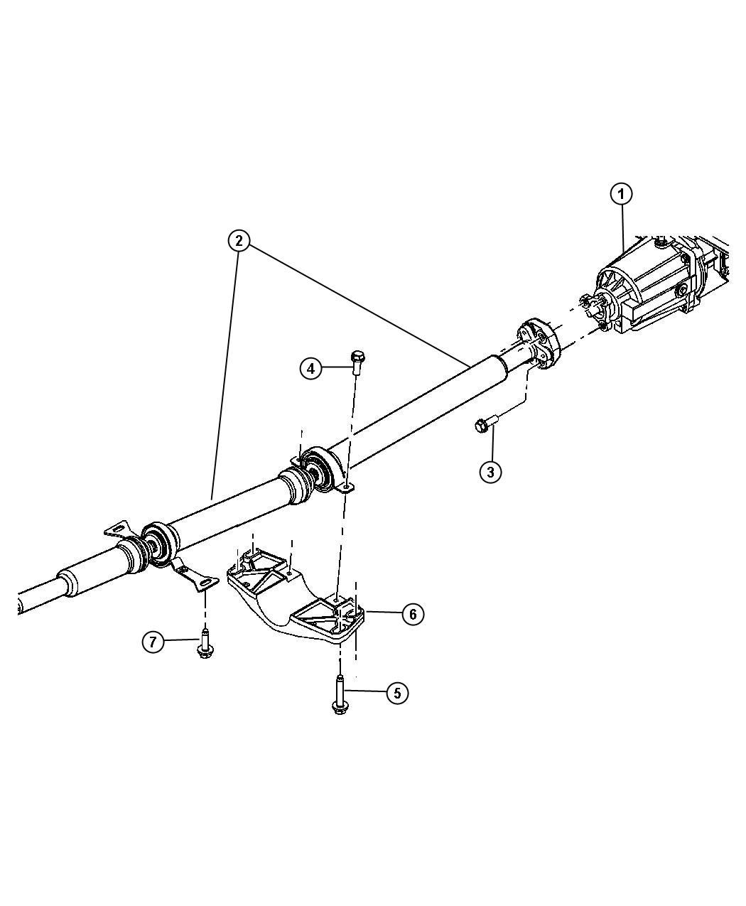 Diagram Propeller, Shaft. for your Chrysler Pacifica  