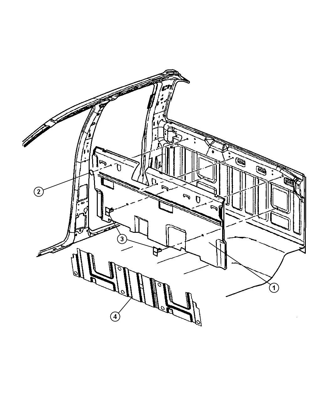 Diagram Quad Cab Back Silencer. for your Dodge