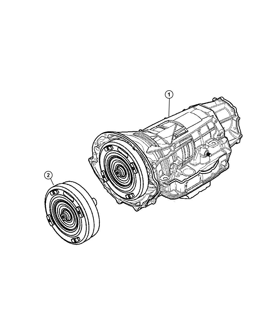 Diagram Assembly, Transmission. for your Dodge