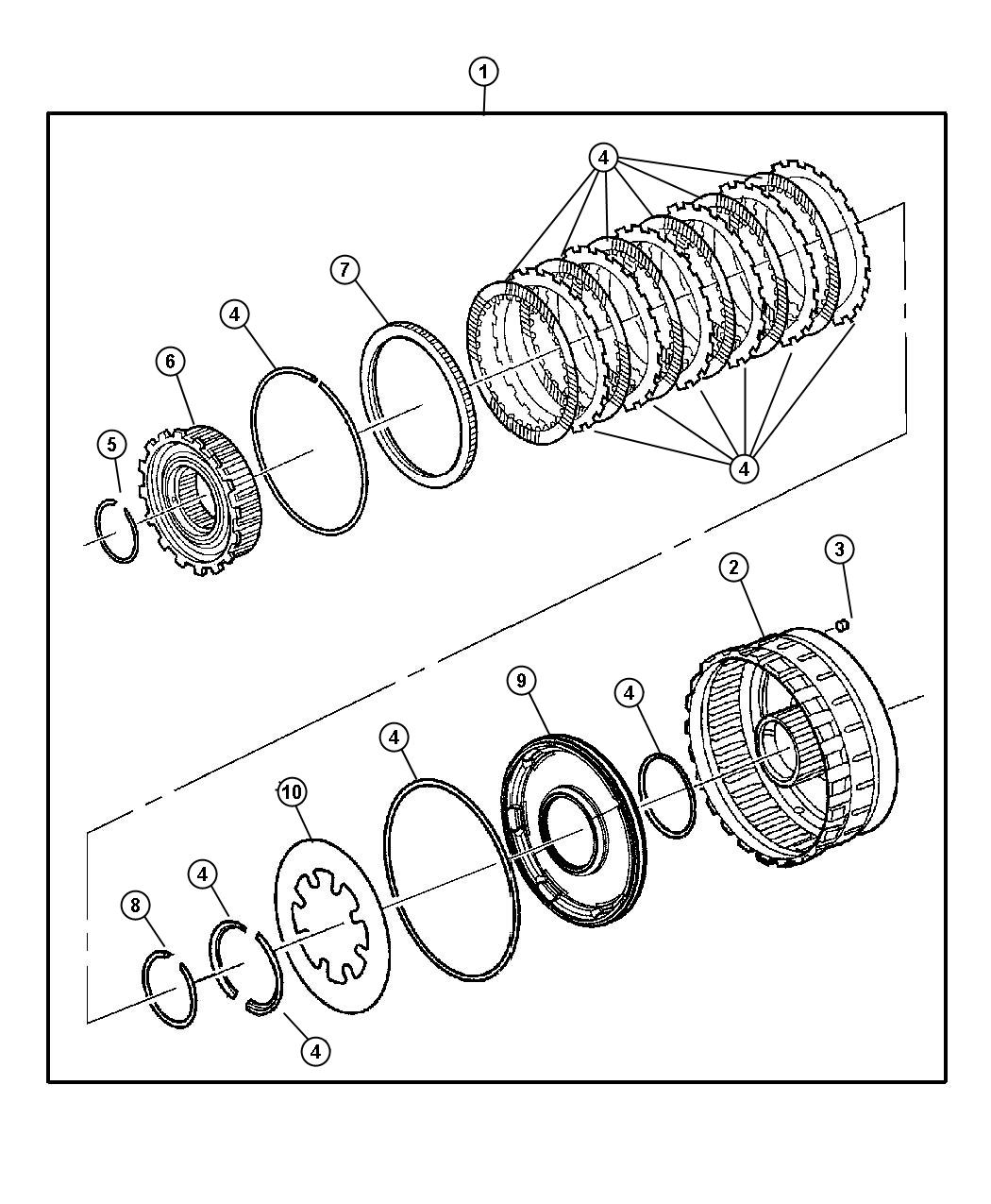 Diagram Low / Reverse Clutch. for your 2020 Ram 1500   