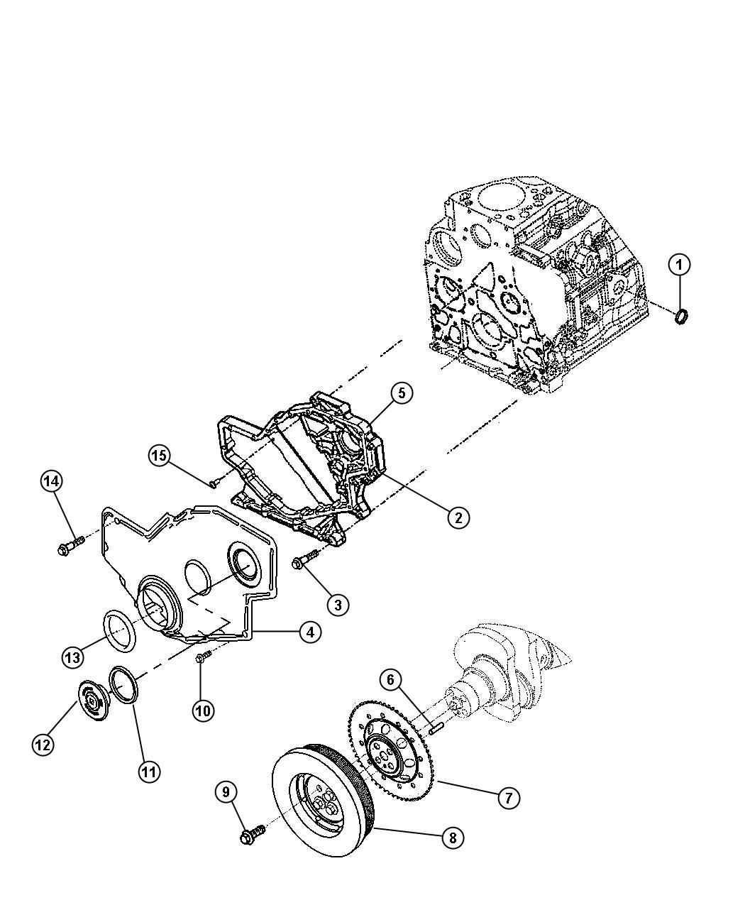 Diagram Timing Gear And Covers 5.9L Diesel [5.9L HO Cummins Turbo Diesel Engine]. for your Dodge