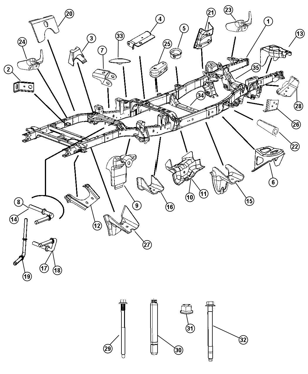 Diagram Frame, 140.5. for your Dodge Ram 3500  