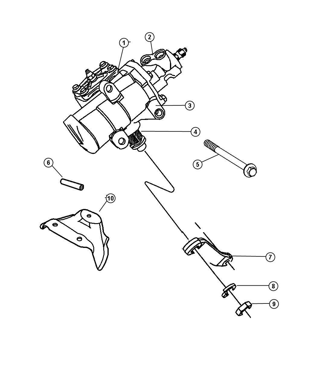 Diagram Gear,Power Steering and Parts, D3,8. for your Dodge Ram 3500  