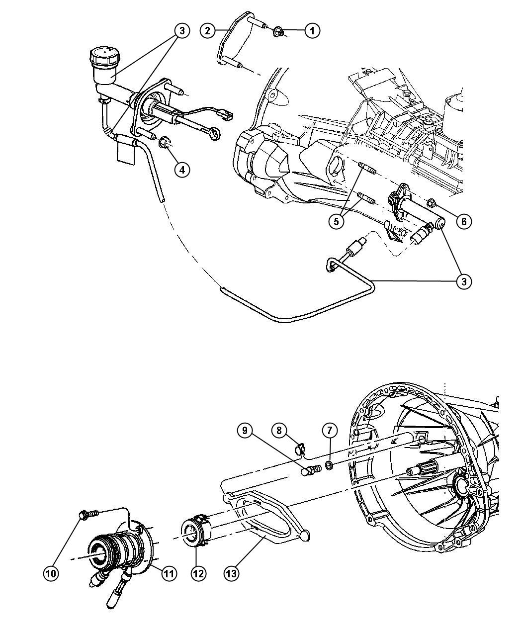 Diagram Controls,Hydraulic Clutch. for your Dodge Ram 3500  