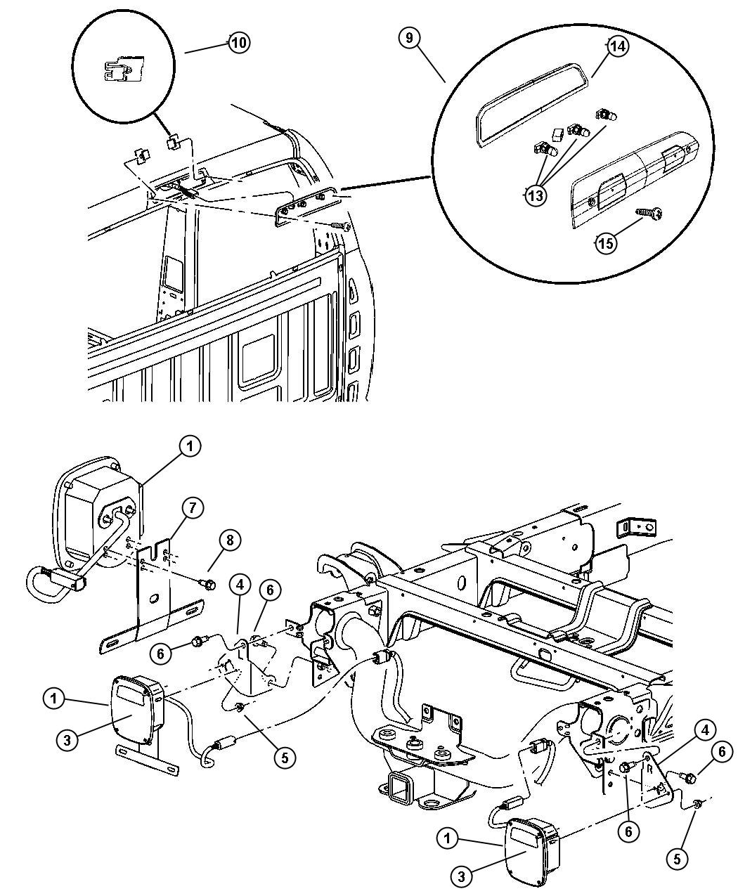 Lamps Rear. Diagram