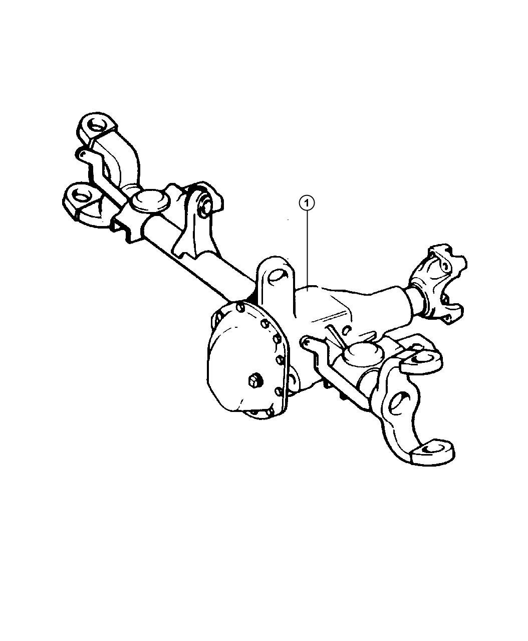 Diagram Axle Assembly,Front,4 Wheel Drive. for your 2023 Jeep Grand Cherokee   