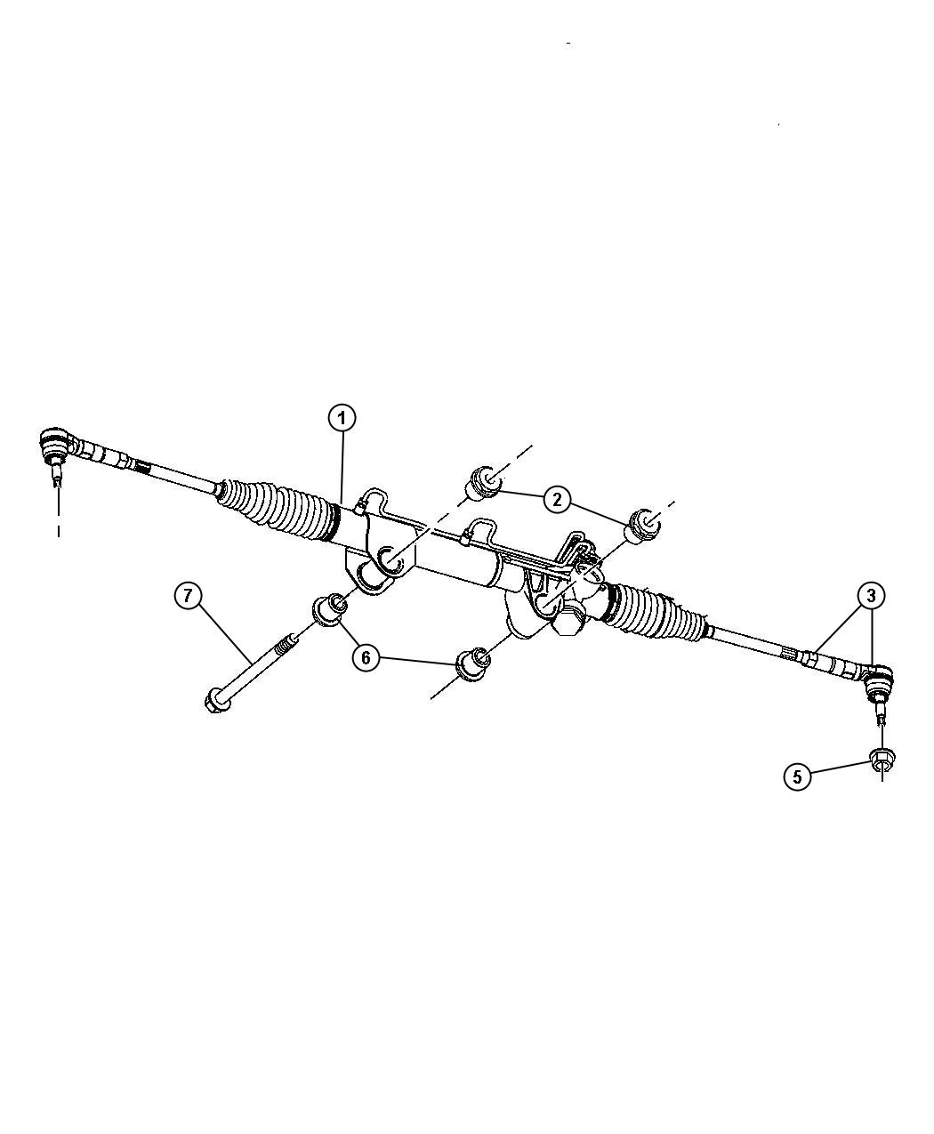 Diagram Gear, Power Steering, Rack and Pinion. for your 2011 Dodge Durango   