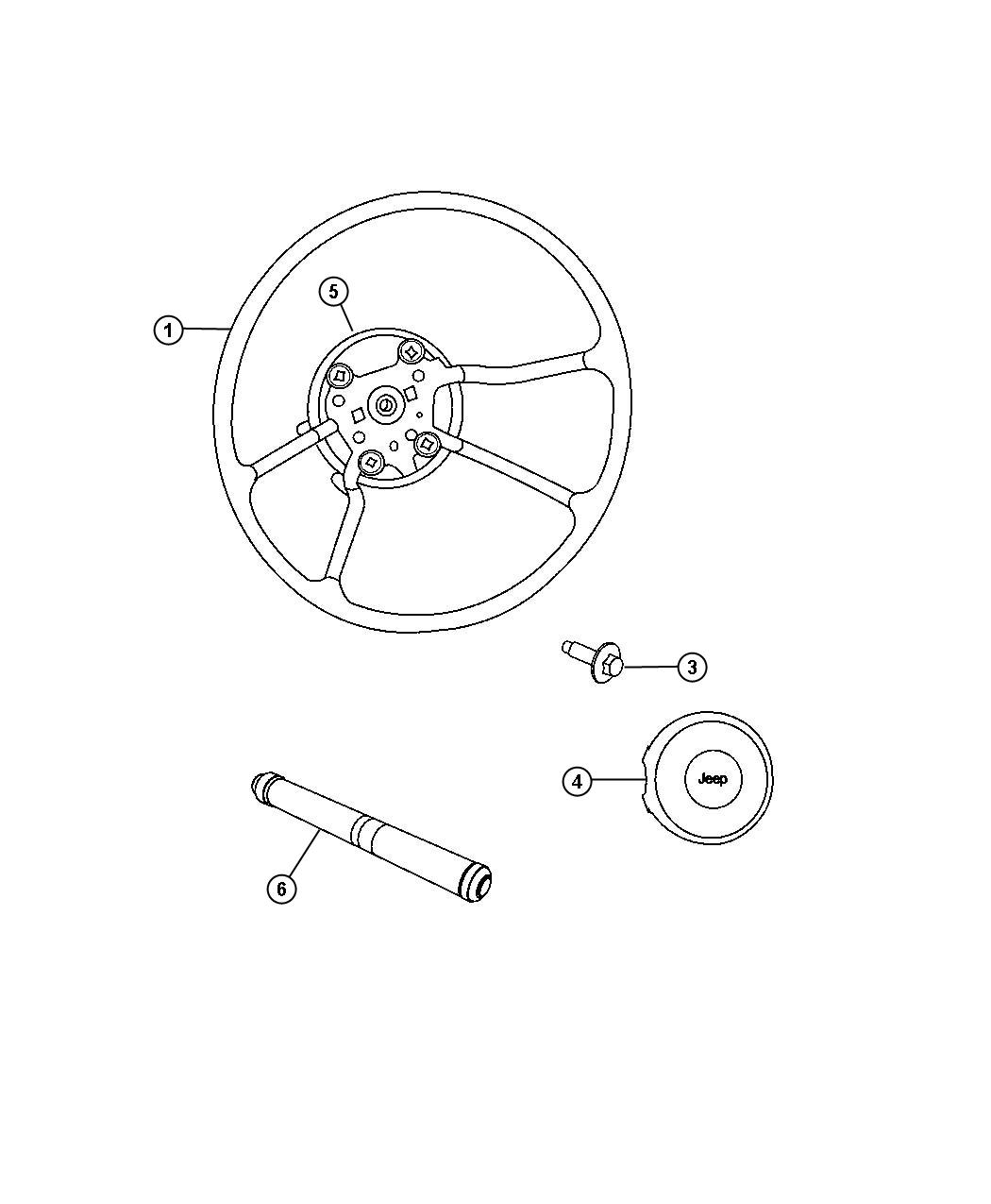 Diagram Wheel, Steering. for your Dodge Avenger  