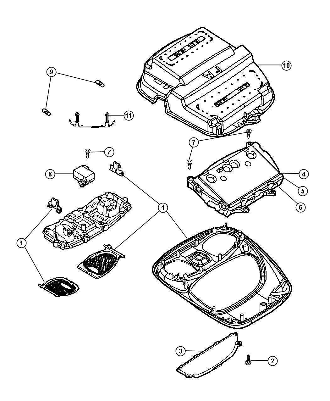 Overhead Console. Diagram