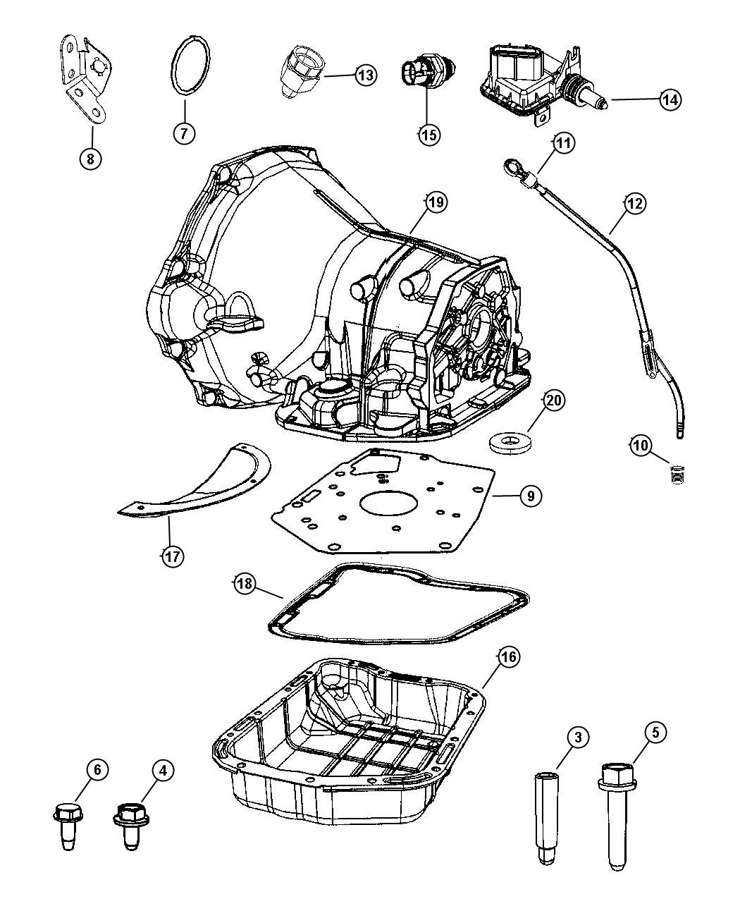 Diagram Case and Related Parts. for your Dodge