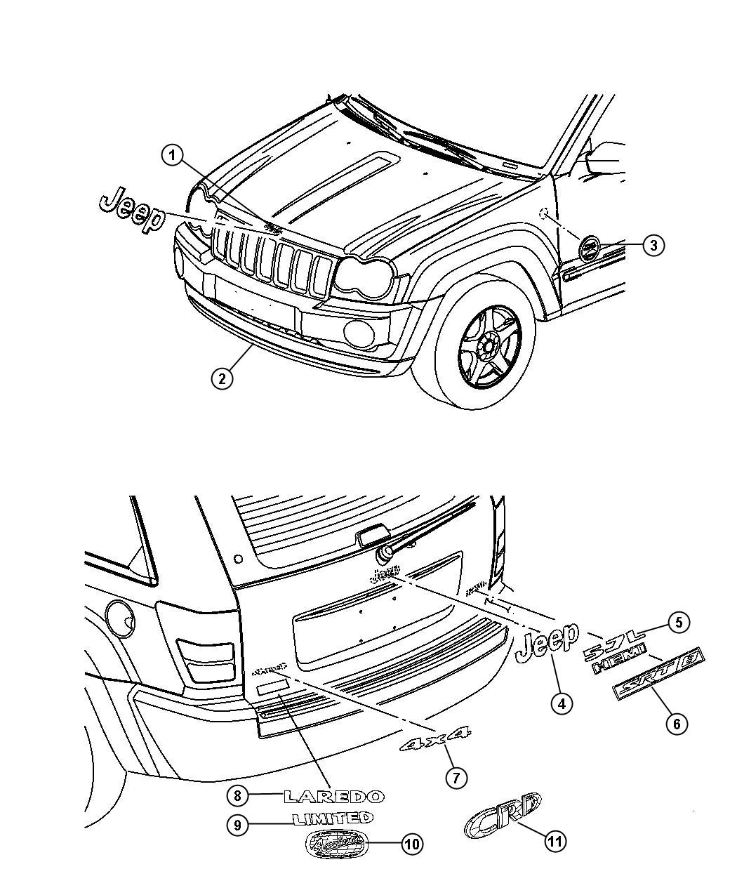 Diagram Nameplates and Decals. for your 1997 Dodge Dakota   