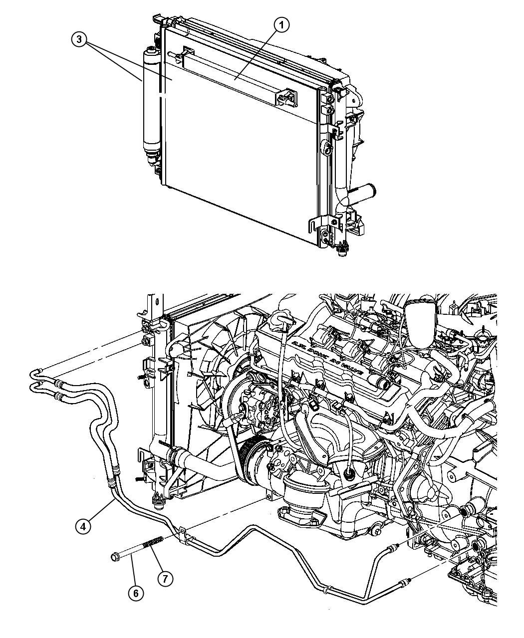 Diagram Oil Cooler, Transmission. for your Dodge Charger  