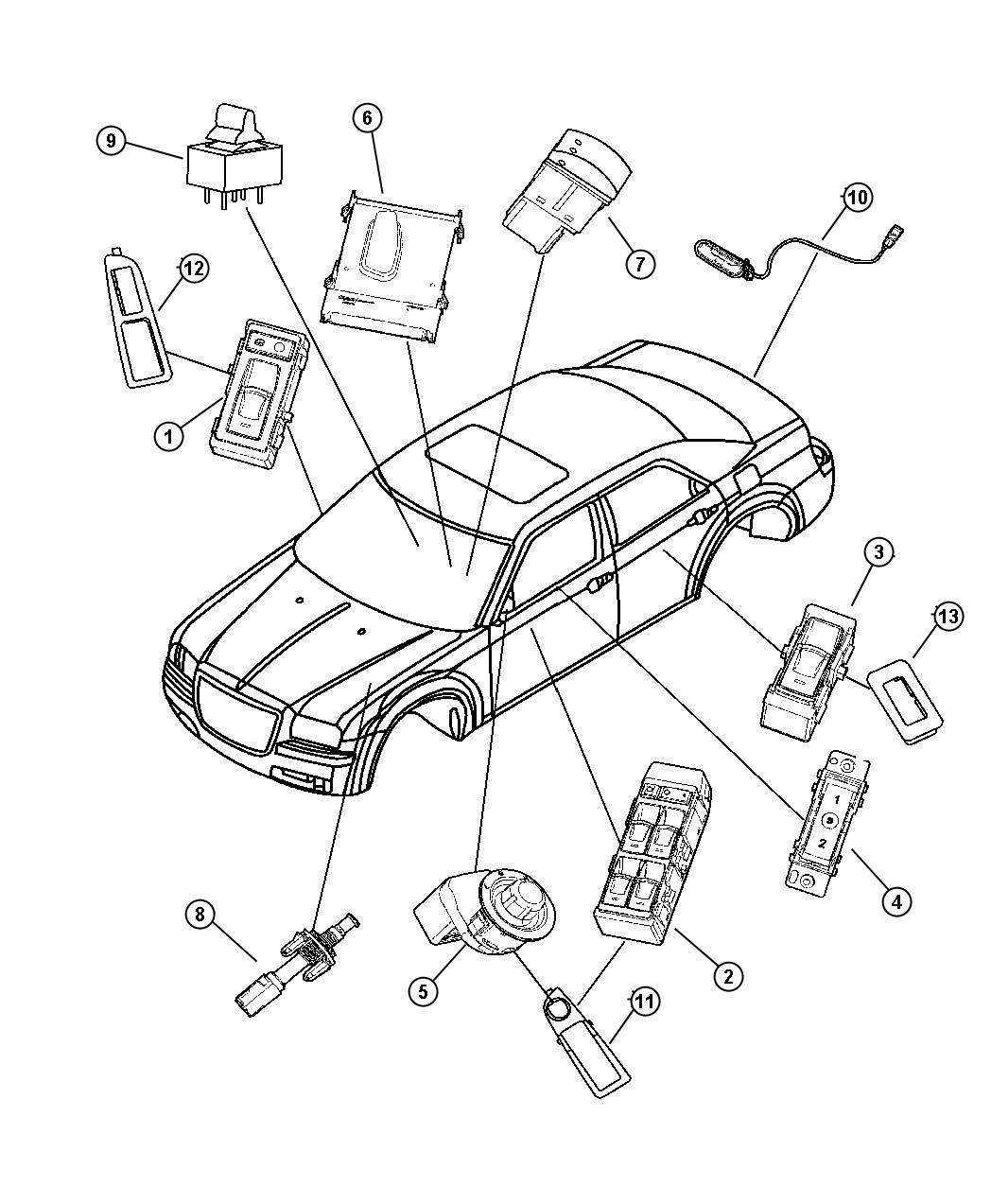 Diagram Switch - Body. for your Chrysler