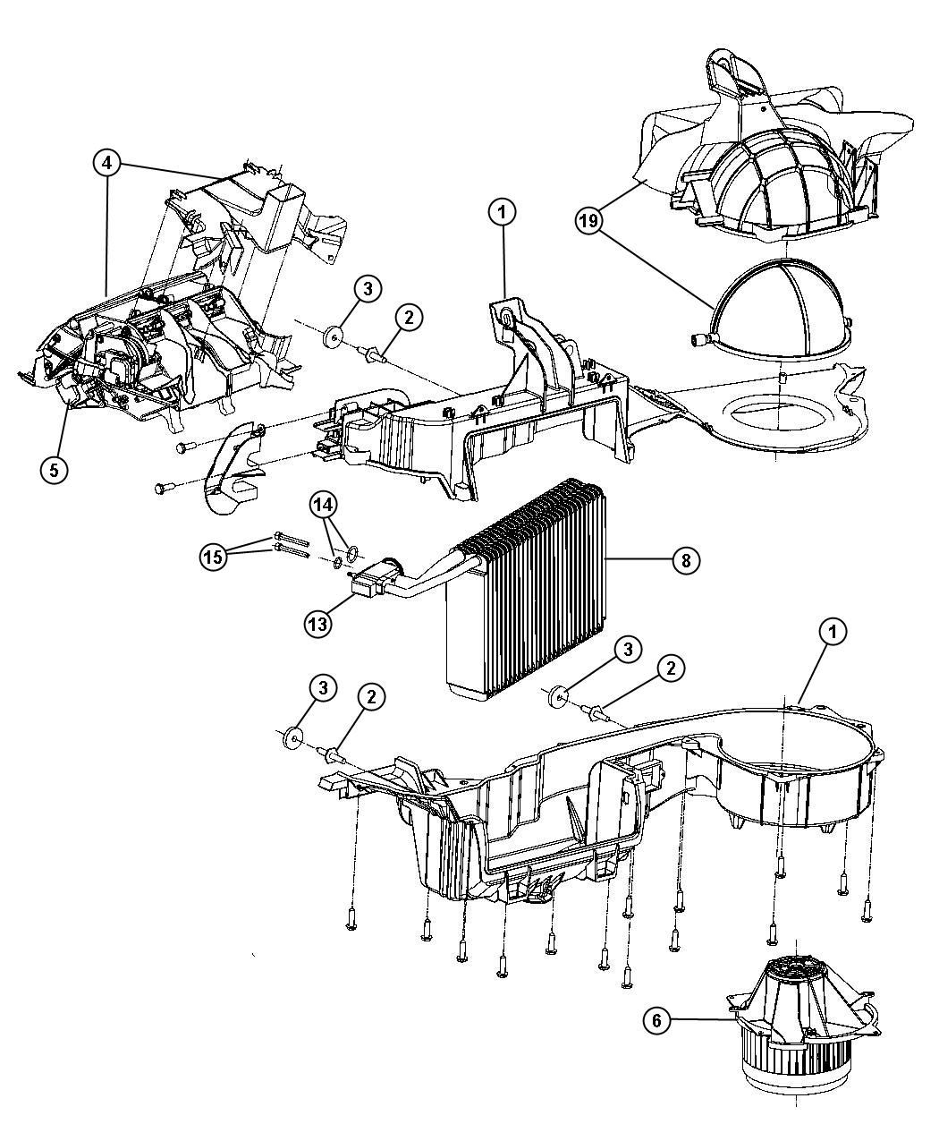 Diagram ATC Unit [Air Cond ATC w/Dual Zone Control]. for your Dodge Charger  