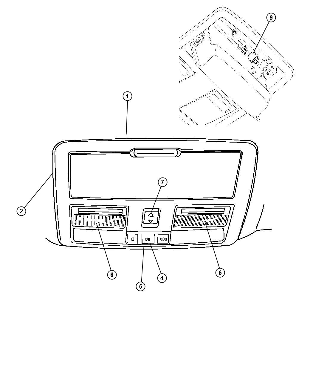 Console, Overhead. Diagram