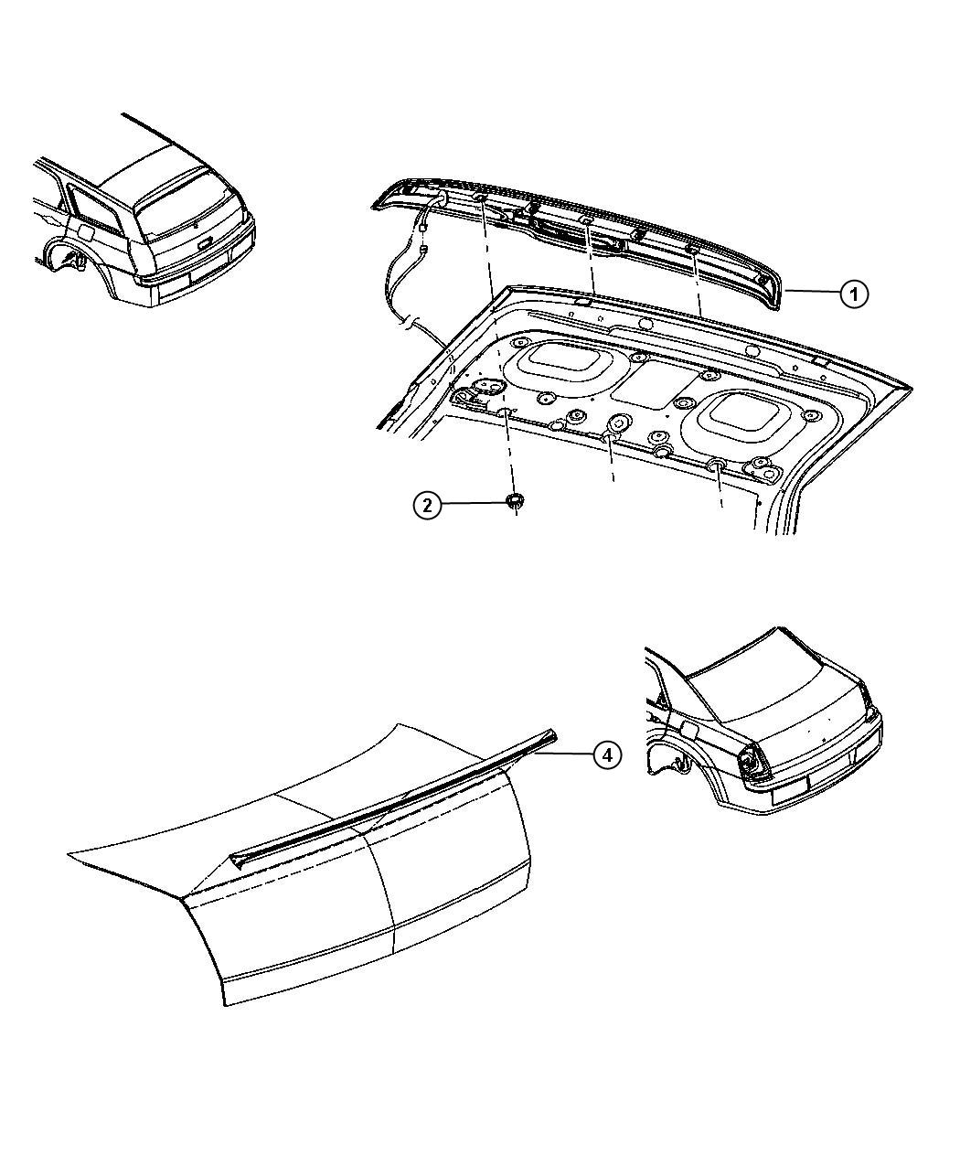 Spoiler - Liftgate. Diagram